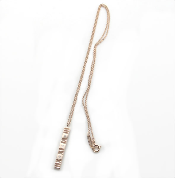 ティファニー  アトラス バー ペンダント ダイヤモンド 16in 18R 30480538