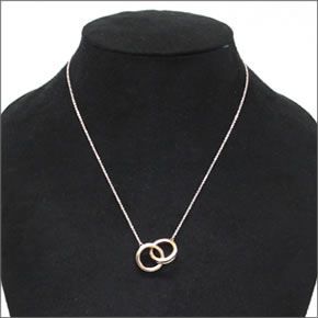 ティファニー  1837 インターロッキング サークルペンダント・ネックレス 16in RUBEDO 31570301