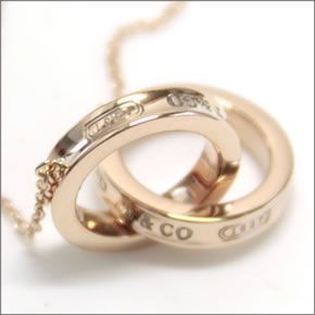 ティファニー  1837 インターロッキング サークルペンダント・ネックレス 16in RUBEDO 31570301