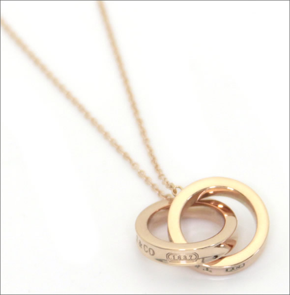 ティファニー  1837 インターロッキング サークルペンダント・ネックレス 16in RUBEDO 31570301