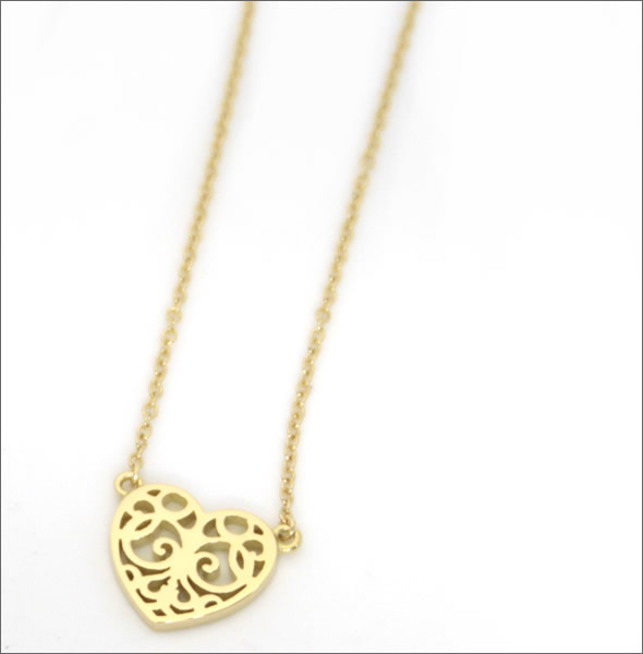 ティファニー  エンチャント ハート ペンダント・ネックレス ミニ 16in 18Y 32430902