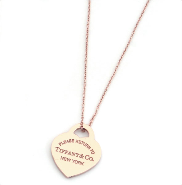 ティファニー  RTT ハート ペンダント スモール 16in RUBEDO 30978773