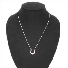 ≪ショッピングバッグ付♪≫ティファニー  1837 ホースシュー 馬蹄型 ペンダント ネックレス SS/RUBEDO 30148576