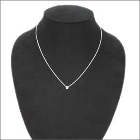 ≪ショッピングバッグ付♪≫ティファニー  ダイヤモンド バイザヤード ペンダント ネックレス  0.07ct 16in 27465846