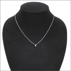ティファニー  ソリティア ダイヤモンド ペンダント ネックレス 0.12ct 16in PT プラチナ 14001557