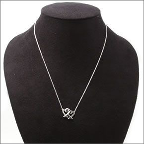 ティファニー  パロマ・ピカソ ラビング ハート インターロッキング ペンダント・ネックレス 18in  スターリングシルバー 32080324