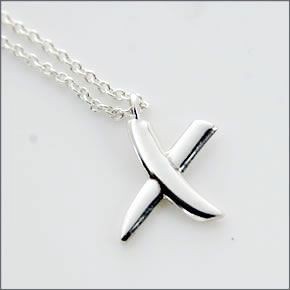 ティファニー 26836093  パロマ・ピカソ X ペンダント ネックレス スモール 16in スターリングシルバー