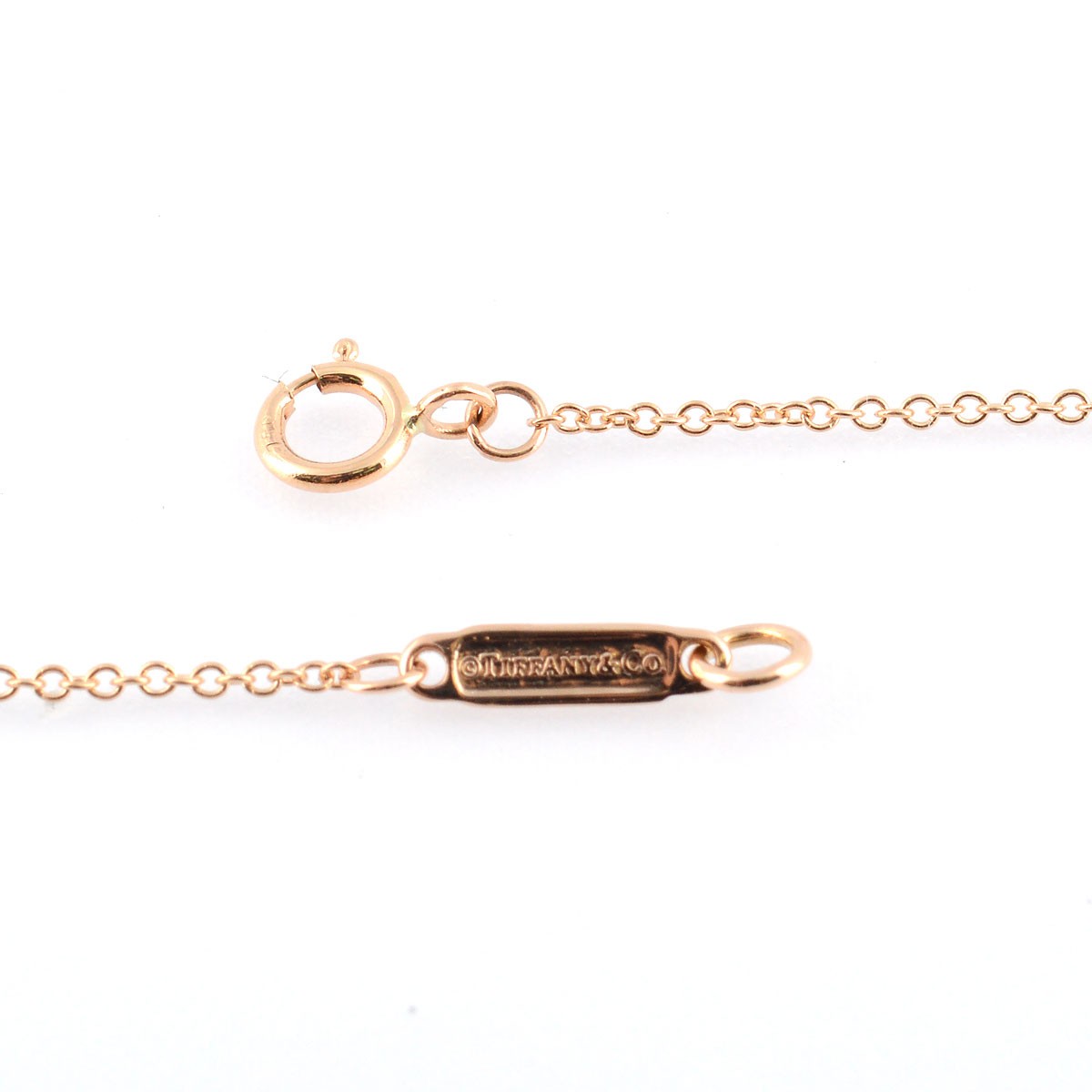 ティファニー Tiffany&CO 33286007 1837 サークル ペンダント ダイアモンド 16in 18KRG ネックレス