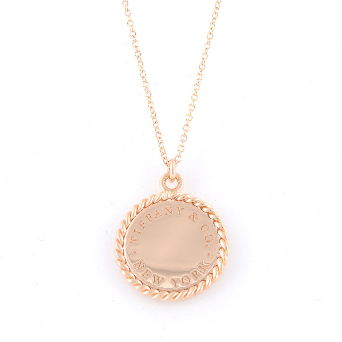 ティファニー Tiffany&CO 33278985 Tiffany Twist ツイスト ラウンド ペンダント スモール 18KRG ネックレス