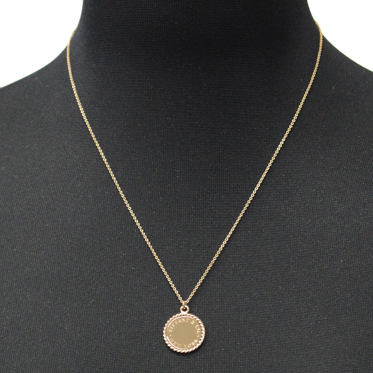 ティファニー Tiffany&CO 33278985 Tiffany Twist ツイスト ラウンド ペンダント スモール 18KRG ネックレス