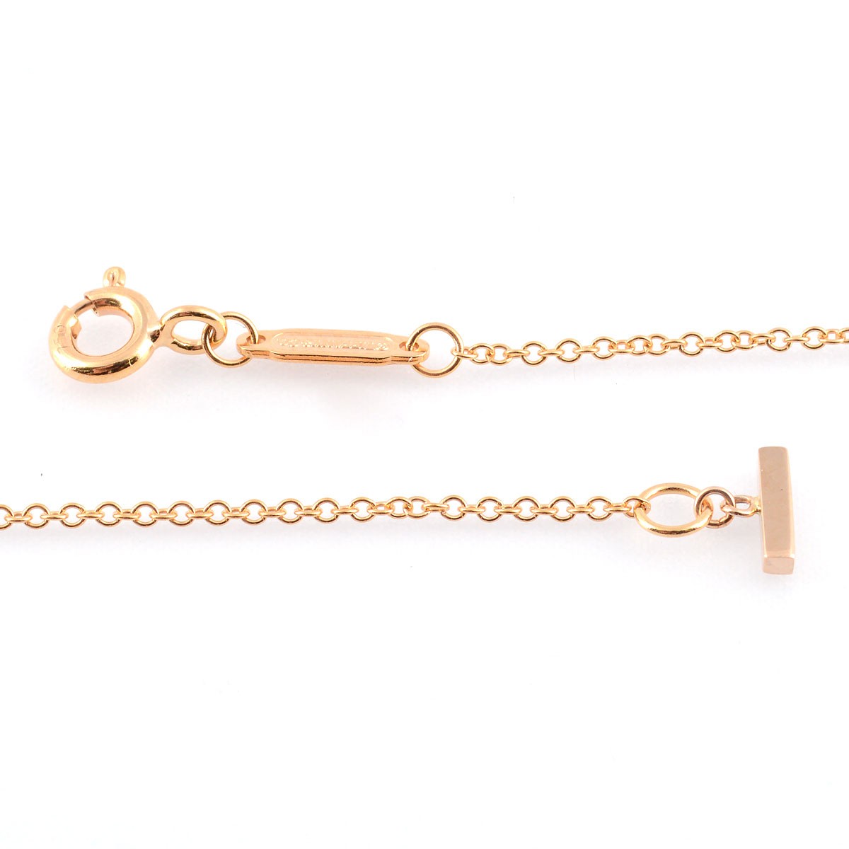 ティファニー Tiffany&CO 35189432 Tiffany Ｔ スマイル ペンダント ミニ 18KRG ネックレス