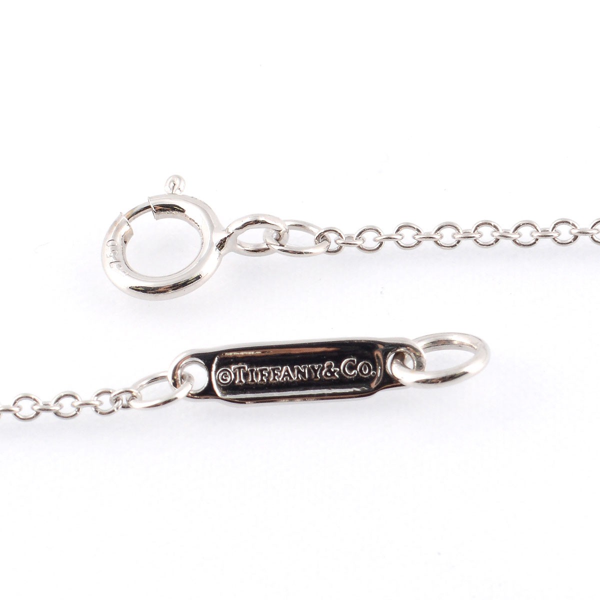 ティファニー Tiffany&CO 33474598 Tiffany Metro メトロ ホースシュー 馬蹄型 ペンダント ミニ ダイアモンド 16in 18KWG ネックレス