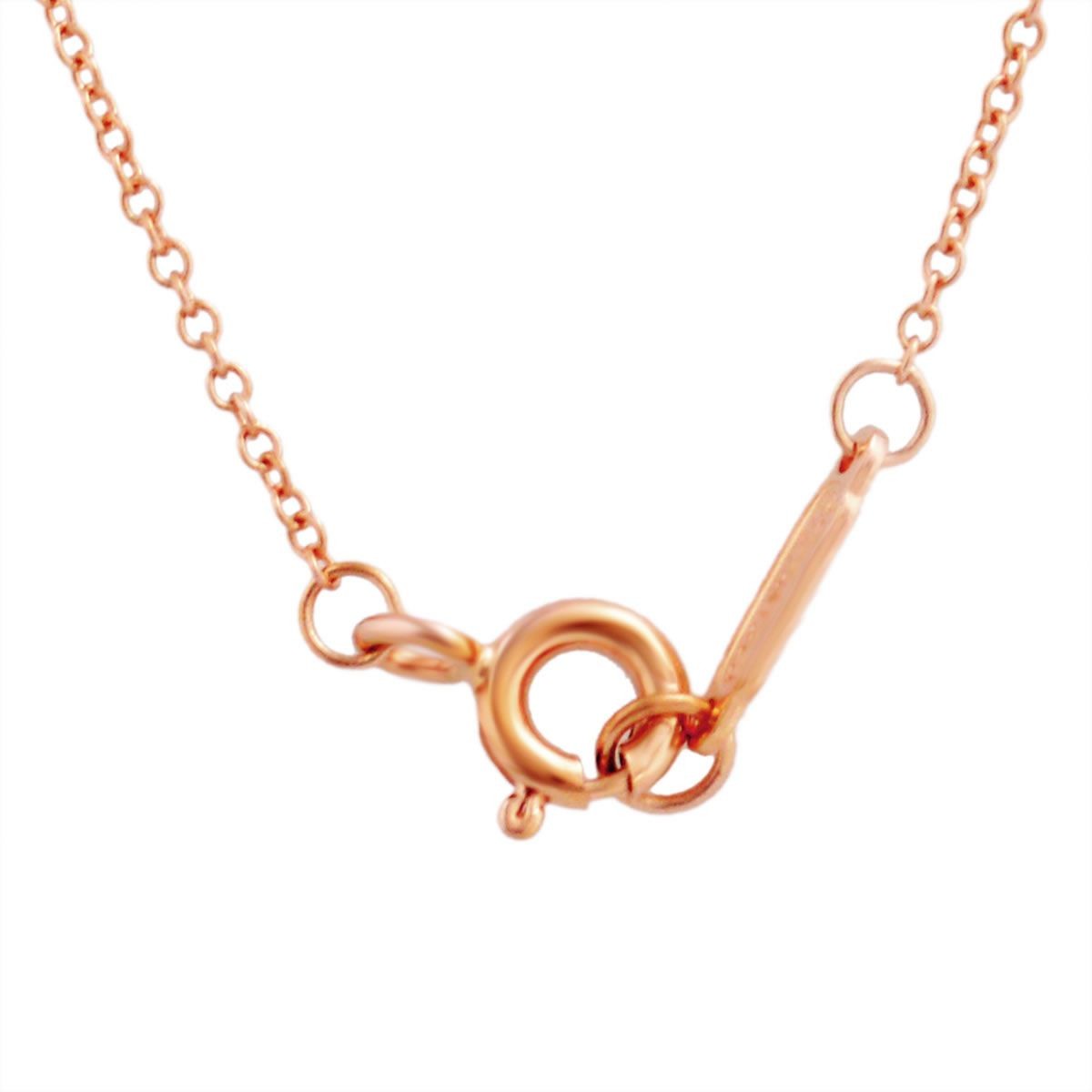 ティファニー TIFFANY&CO 30223942 ソリティア ダイヤモンド ペンダント 0.17ct 16in 18KRG ネックレス