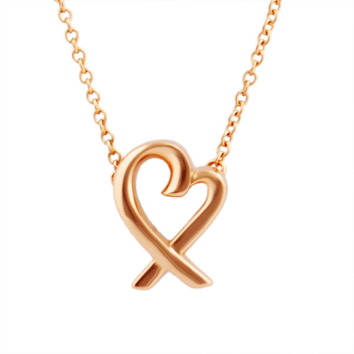 ティファニー TIFFANY&CO 34614555 パロマ・ピカソ ラビング ハート ペンダント ミニ 16in 18KRG ネックレス