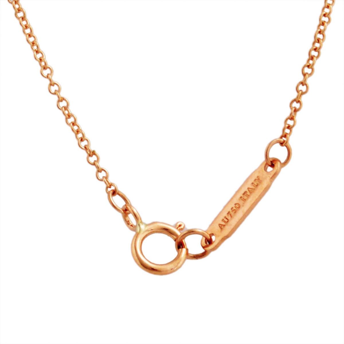 ティファニー TIFFANY&CO 34684421 Ｔｉｆｆａｎｙ Ｔ スマイル ダイアモンド ペンダント ミニ 0.01ct 18KRG ネックレス