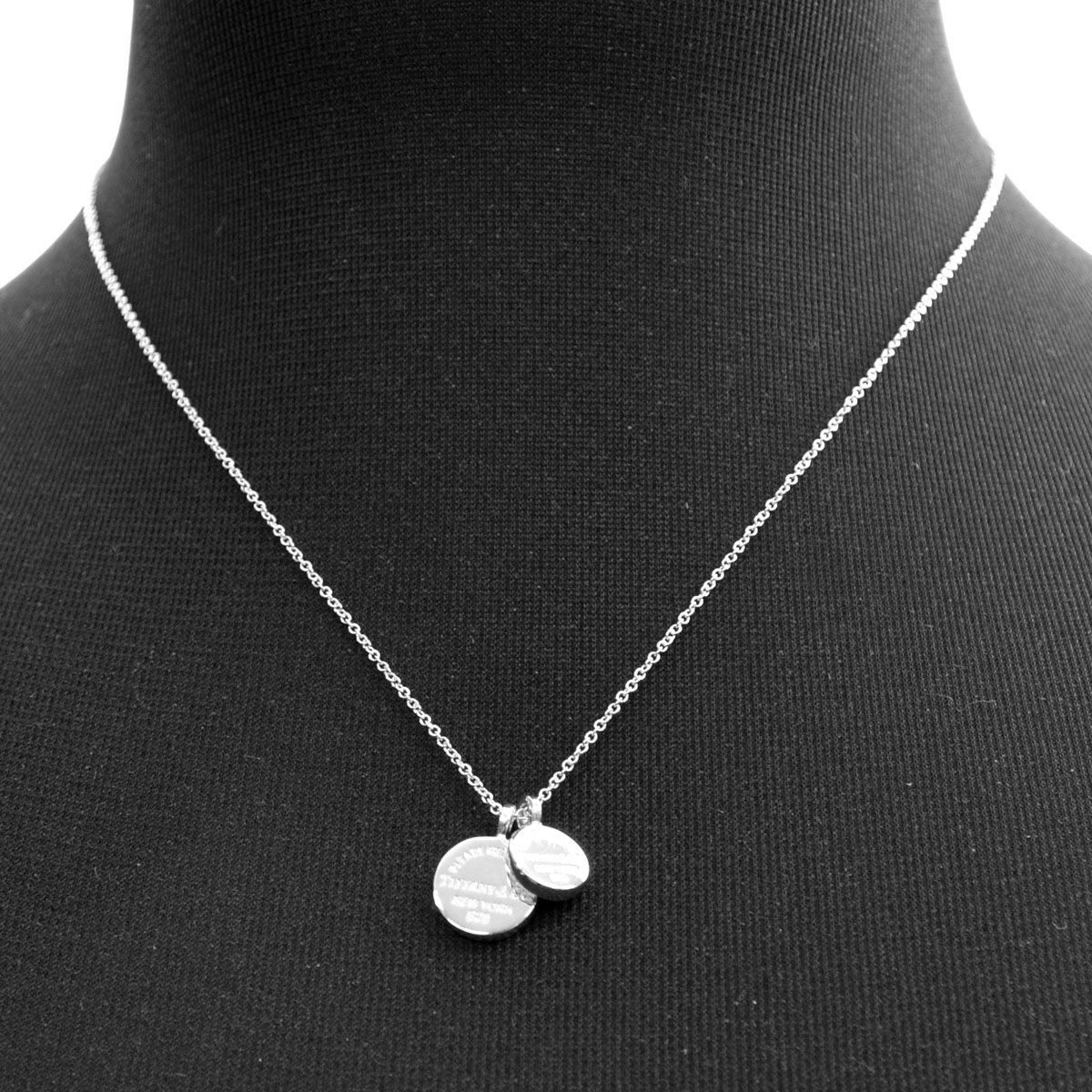 ティファニー TIFFANY&CO 34939012 RTT リターン トゥ ティファニー サークル デュオ ダブル タグ ペンダント SS ネックレス