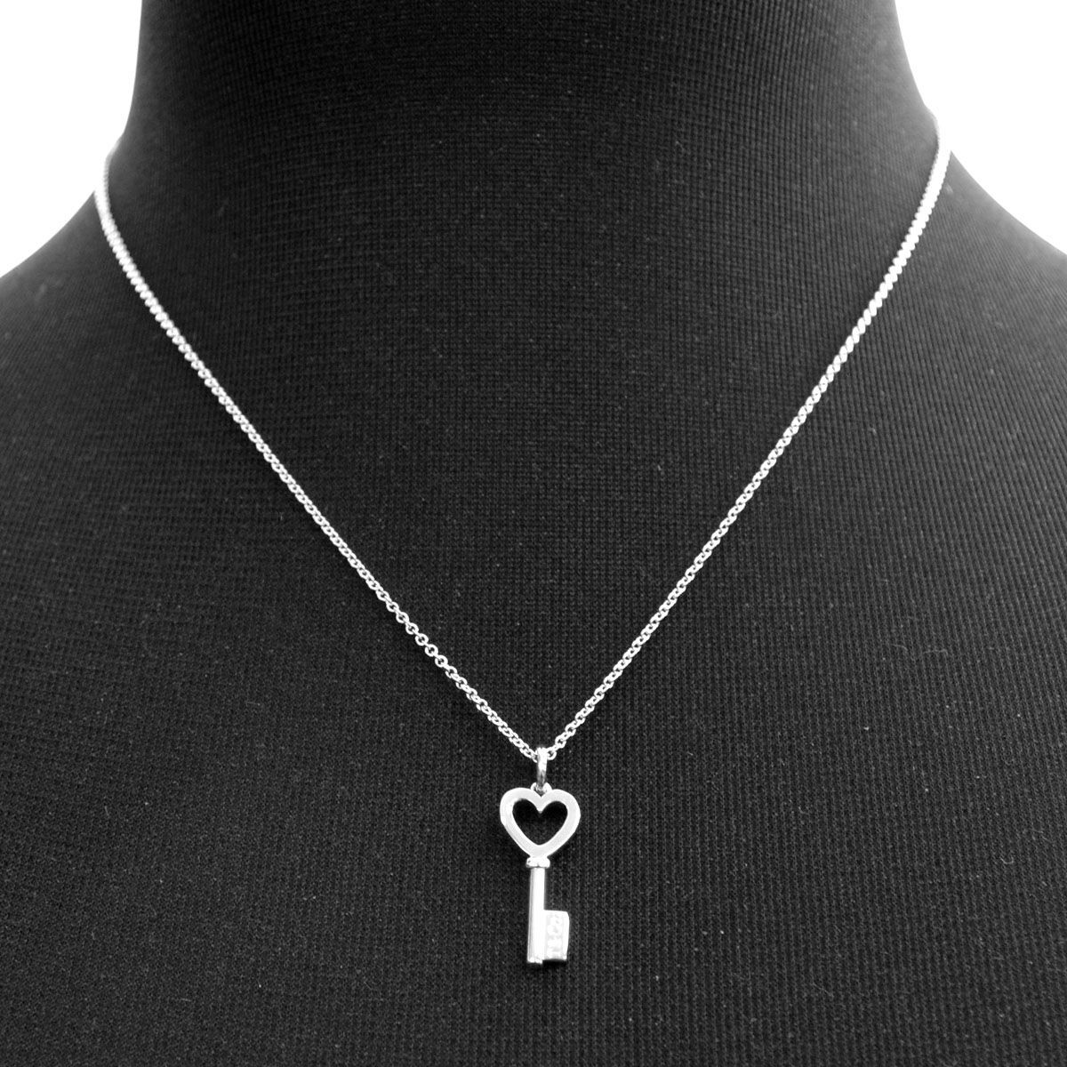 ティファニー TIFFANY&CO 35483853 T&CO. ハート キー ペンダント SS 鍵モチーフ ネックレス