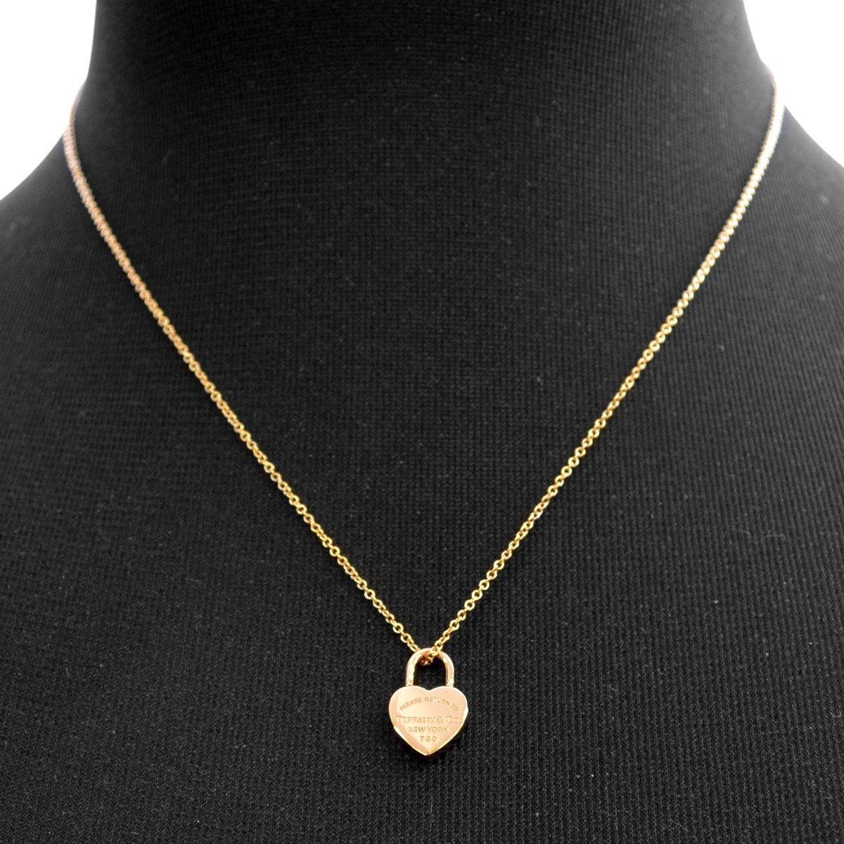 ティファニー TIFFANY&CO 35540962 RTT リターン トゥ ティファニー ハートロック ペンダント ミニ 18KRG ネックレス