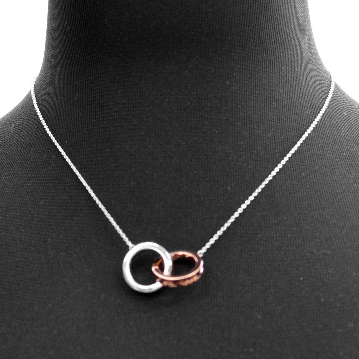 ティファニー TIFFANY&CO 35672095 1837 インターロッキング ペンダント SS/RUBEDO ネックレス