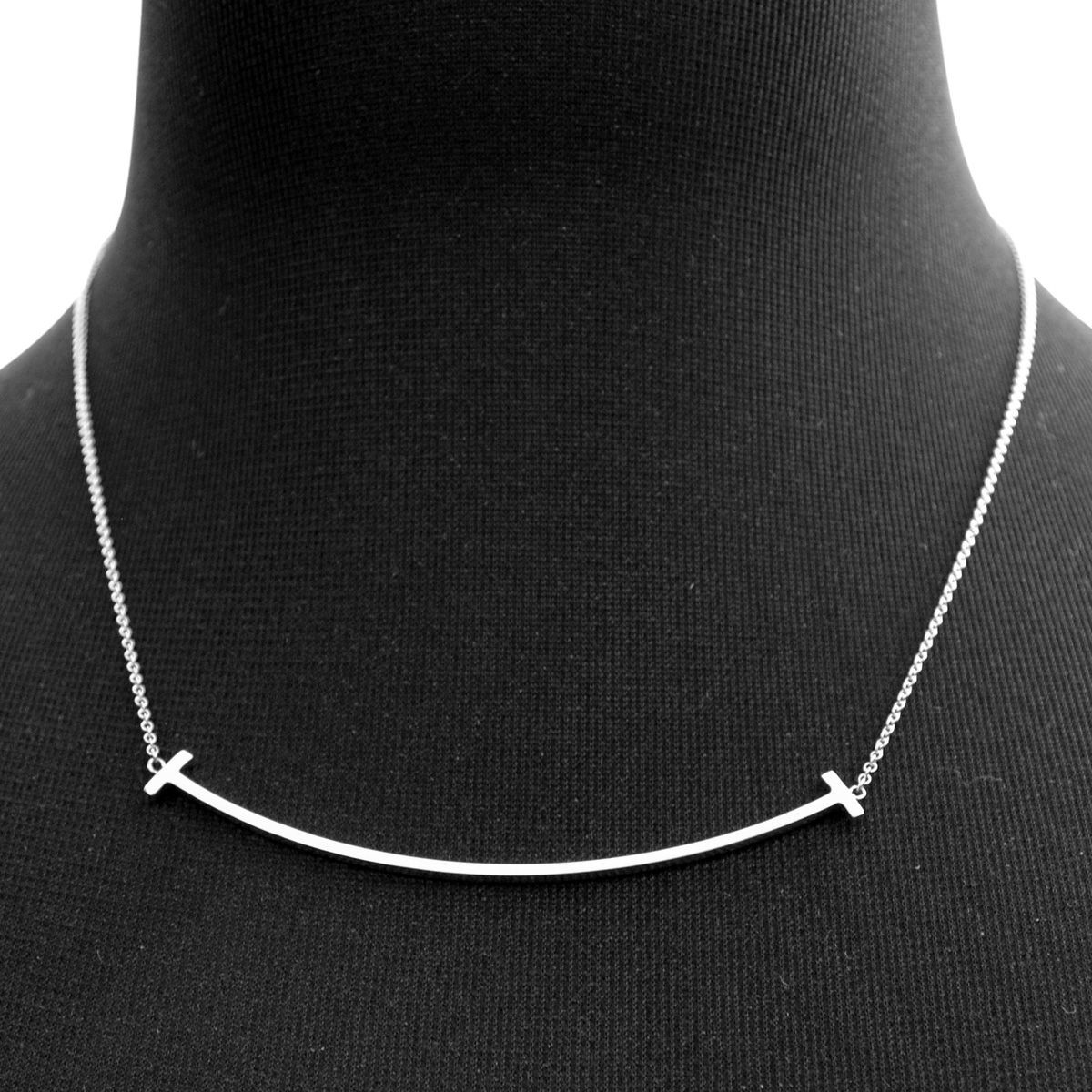 ティファニー TIFFANY&CO 35946225 Ｔｉｆｆａｎｙ Ｔ スマイル ペンダント SS ネックレス