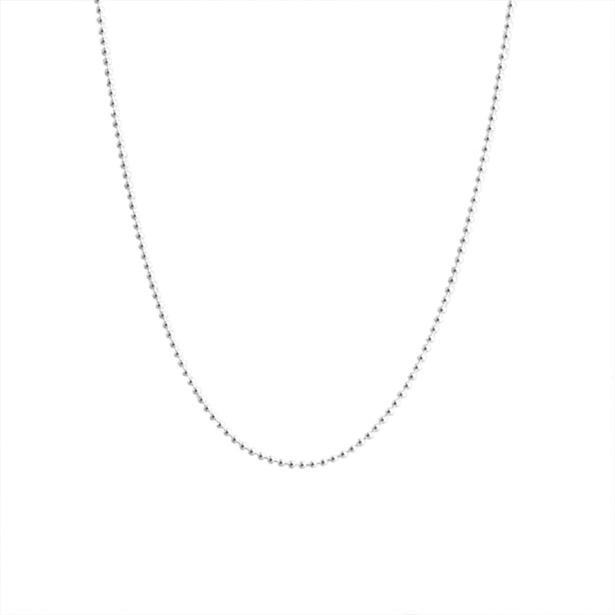 ティファニー TIFFANY&CO 24469654 スモール ビーズ チェーン ネックレス 16in SS 41cm
