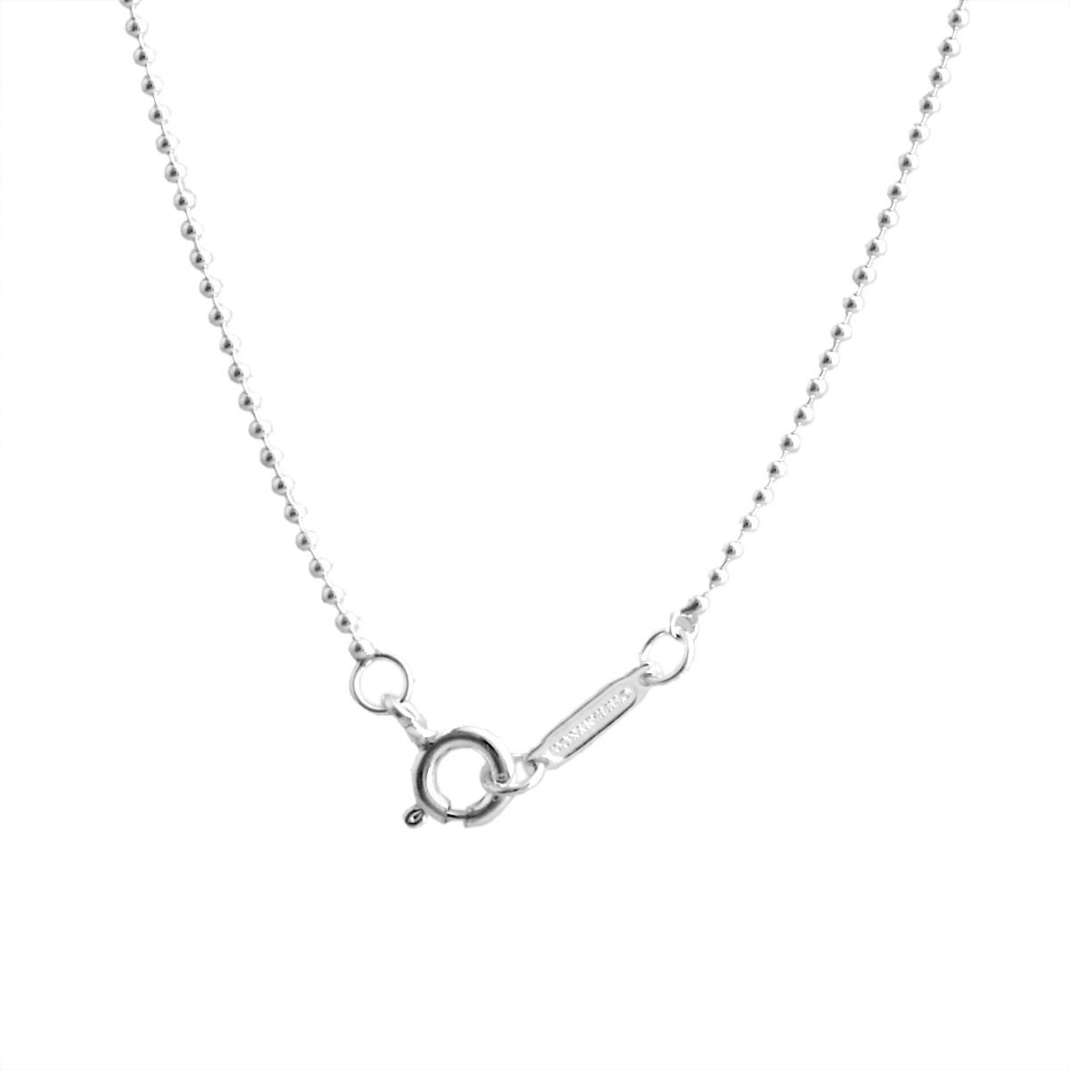 ティファニー TIFFANY&CO 24469654 スモール ビーズ チェーン ネックレス 16in SS 41cm