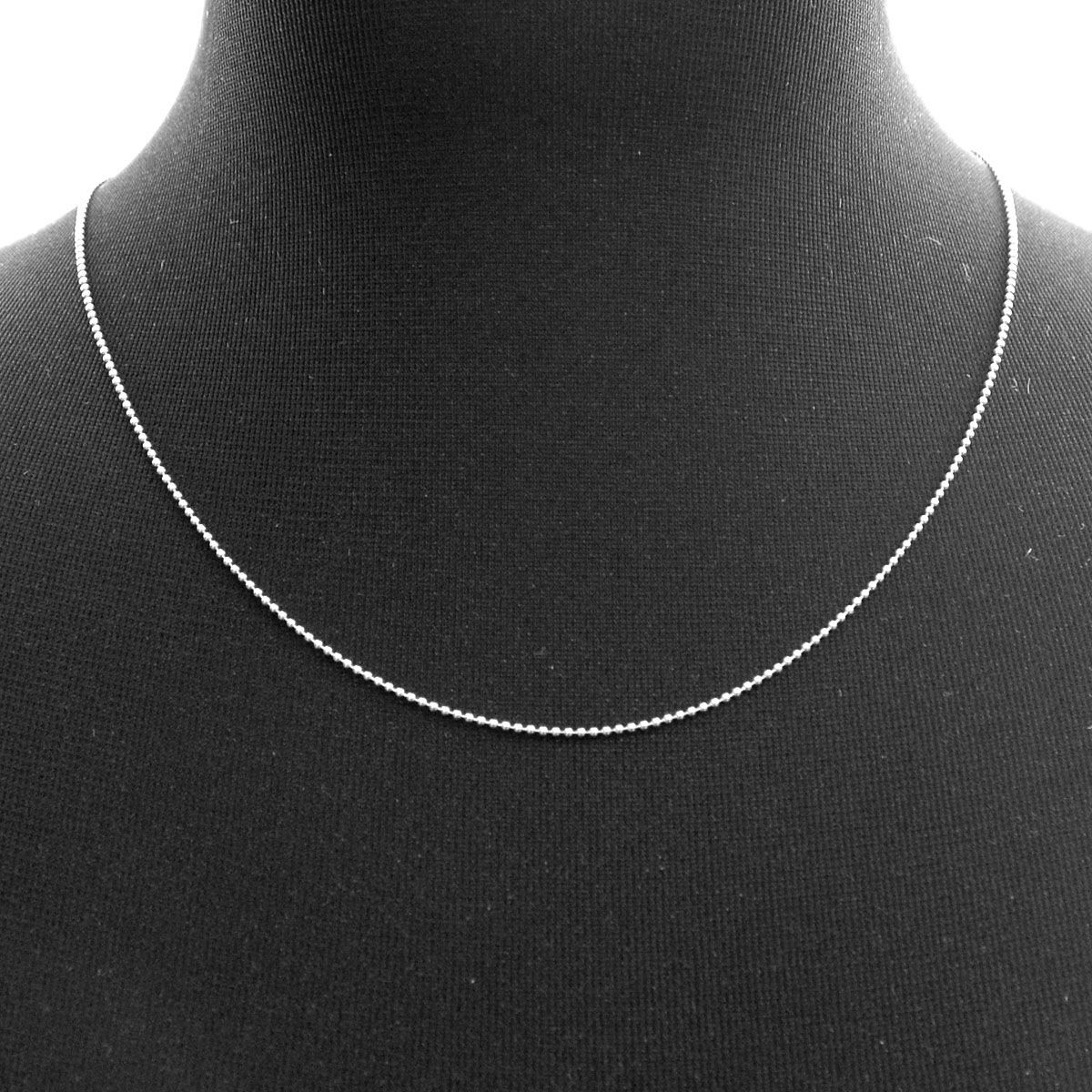 ティファニー TIFFANY&CO 24469662 スモール ビーズ チェーン ネックレス 18in SS 46cm