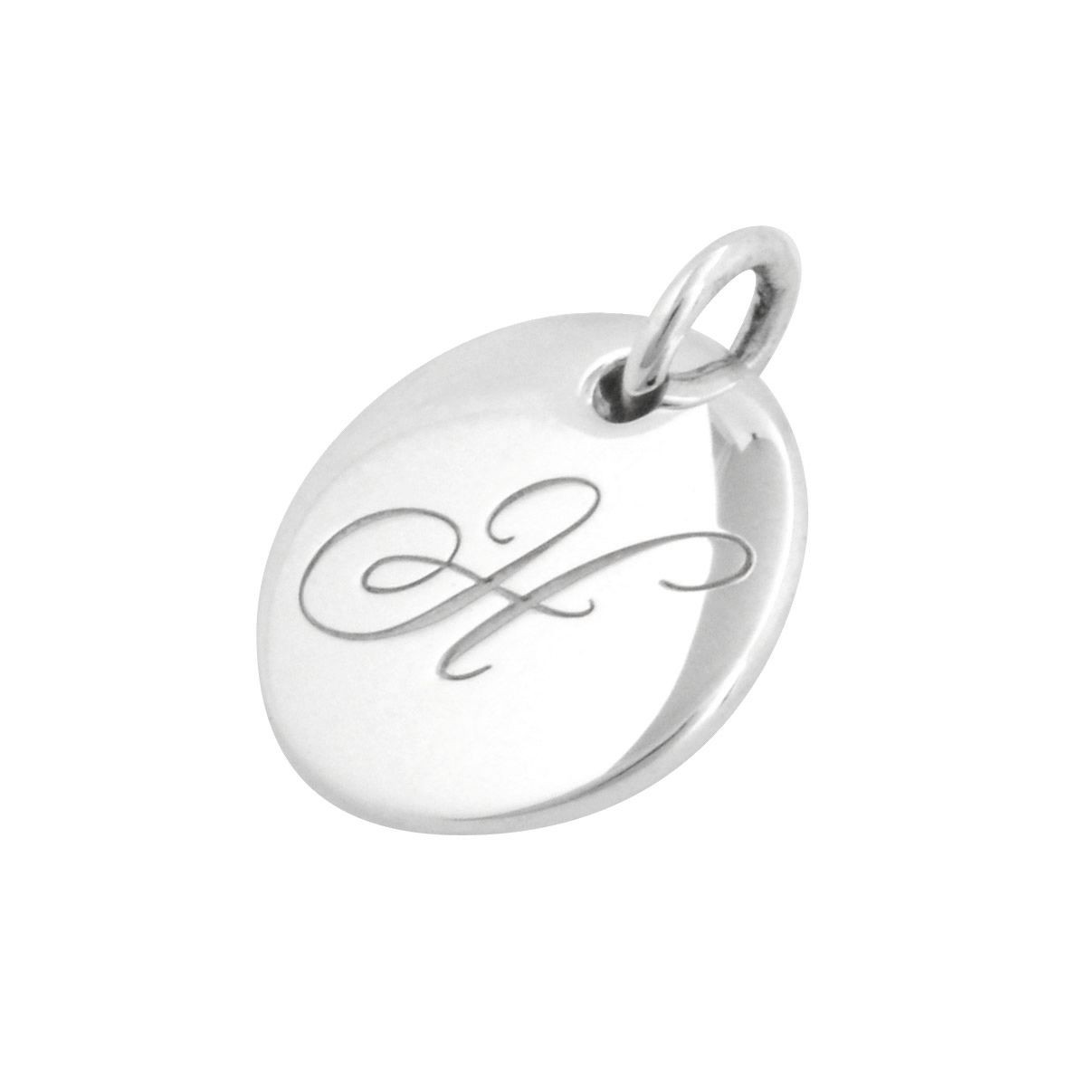 ティファニー TIFFANY&CO 25875117  ノーツ レター アルファベット イニシャル H ディスク チャーム (ペンダントトップ) スモール SS