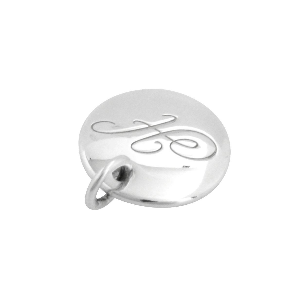 ティファニー TIFFANY&CO 25875117  ノーツ レター アルファベット イニシャル H ディスク チャーム (ペンダントトップ) スモール SS