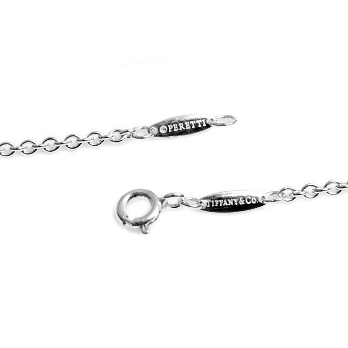 ティファニー TIFFANY&CO 21088927 エルサ・ペレッティ オープン ハート フレッシュウォーターパール ラリアット ペンダント ネックレス SS 48cm