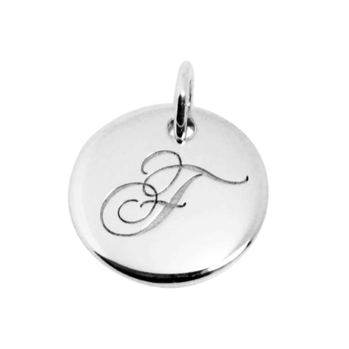 ティファニー TIFFANY&CO 25875095 ノーツ レター アルファベット イニシャル F ディスク チャーム (ペンダントトップ) スモール SS