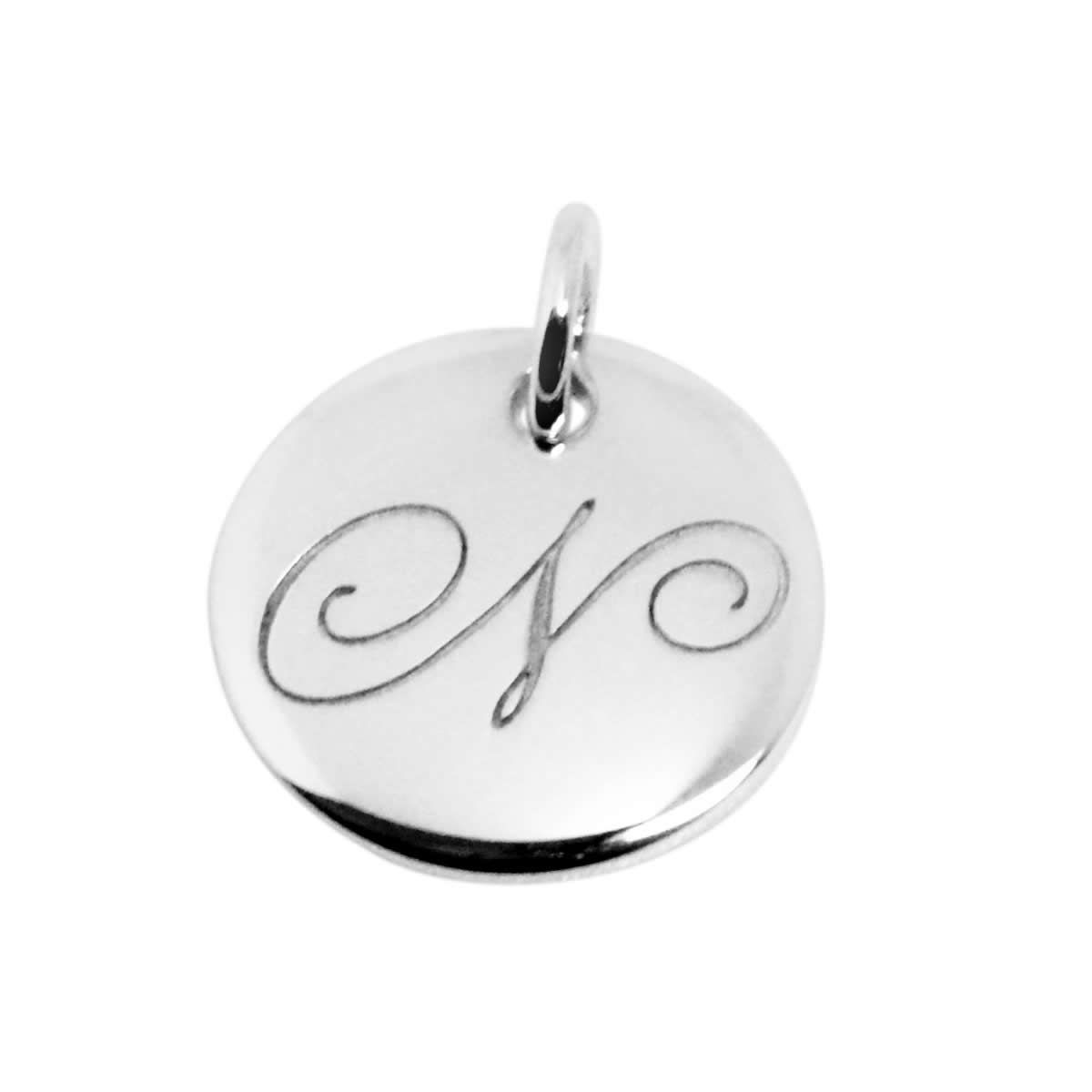 ティファニー TIFFANY&CO 25875184 ノーツ レター アルファベット イニシャル N ディスク チャーム (ペンダントトップ) スモール SS