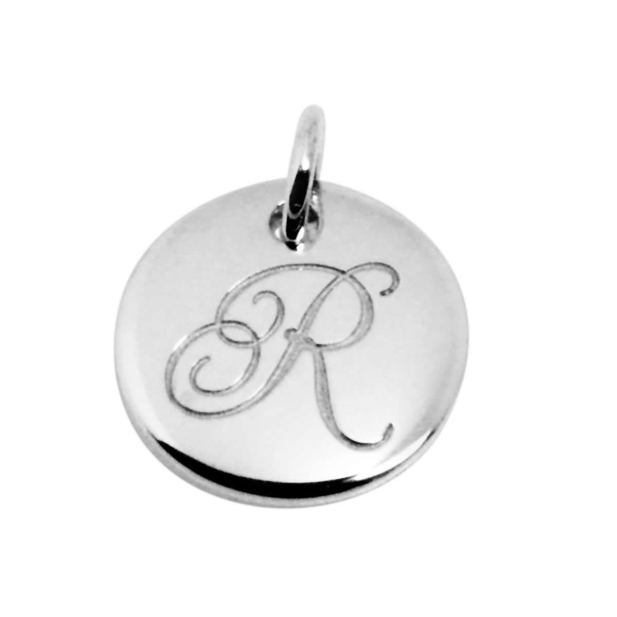 ティファニー TIFFANY&CO 25875222 ノーツ レター アルファベット イニシャル R ディスク チャーム (ペンダントトップ) スモール SS