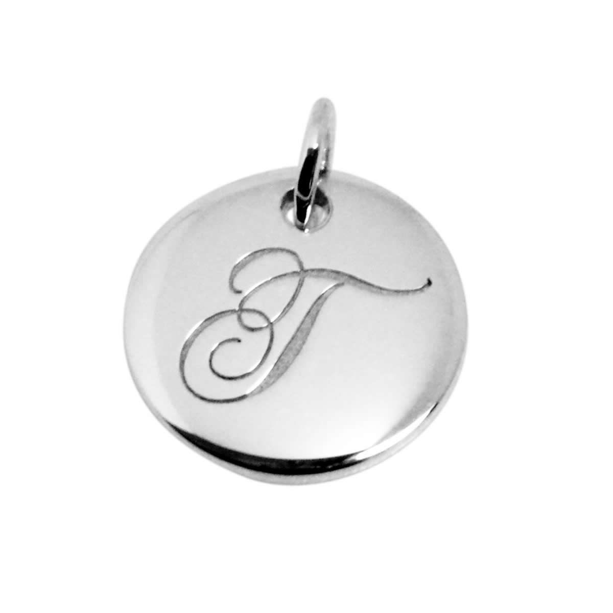 ティファニー TIFFANY&CO 25875257 ノーツ レター アルファベット イニシャル T ディスク チャーム (ペンダントトップ) スモール SS