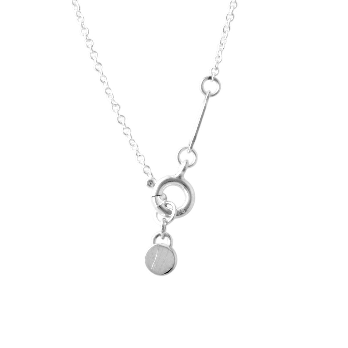 ティファニー TIFFANY&CO 36517204 RTT  リターン トゥ ティファニー ダブル ラウンド ペンダント ミニ SS/エナメルフィニッシュ 41cm～46cm ネックレス