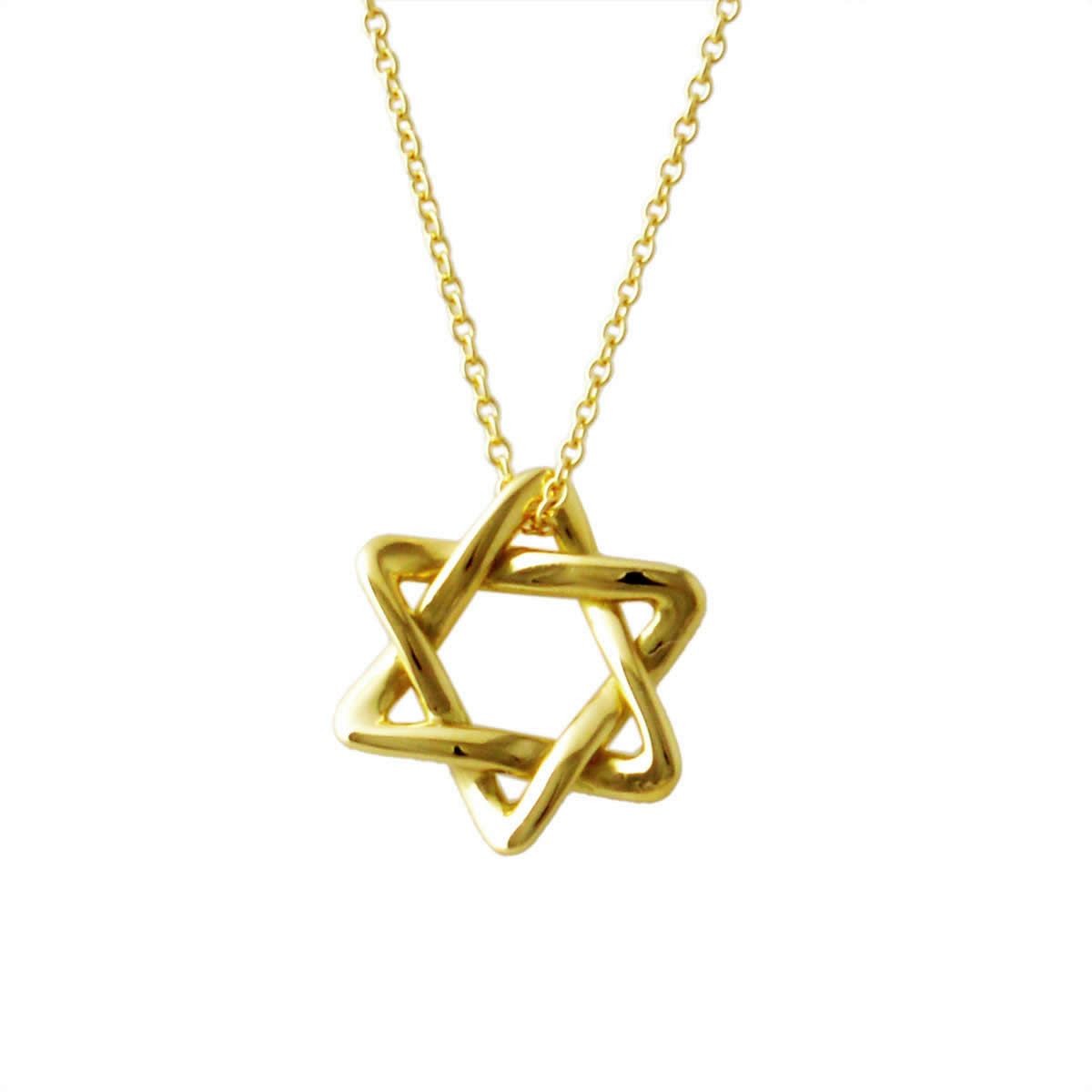 ティファニー TIFFANY&CO 25390881 エルサ・ペレッティ Star of David スターオブダビデ ペンダント ネックレス スモール 18KYG