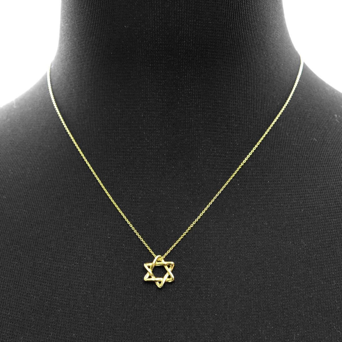 ティファニー TIFFANY&CO 25390881 エルサ・ペレッティ Star of David スターオブダビデ ペンダント ネックレス スモール 18KYG