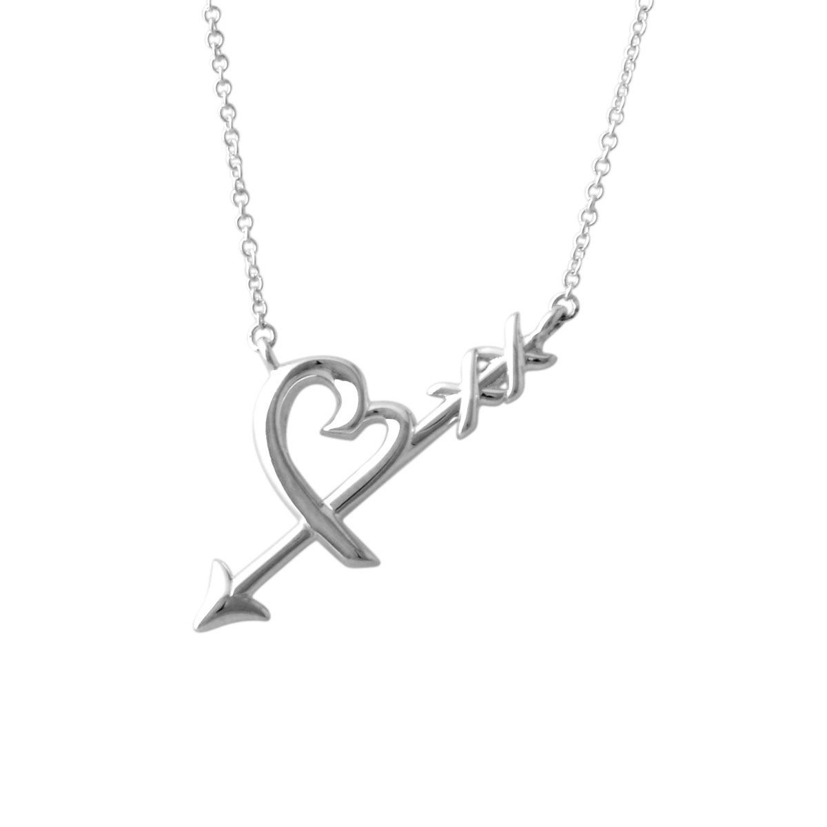 ティファニー TIFFANY&CO 36343206 パロマ・ピカソ グラフィティ ラビング ハート アロー ペンダント ネックレス スモール SS 41cm～46cm