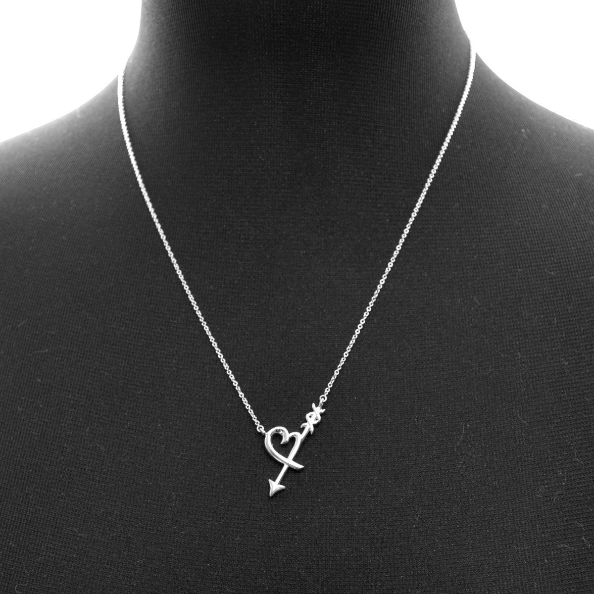 ティファニー TIFFANY&CO 36343206 パロマ・ピカソ グラフィティ ラビング ハート アロー ペンダント ネックレス スモール SS 41cm～46cm