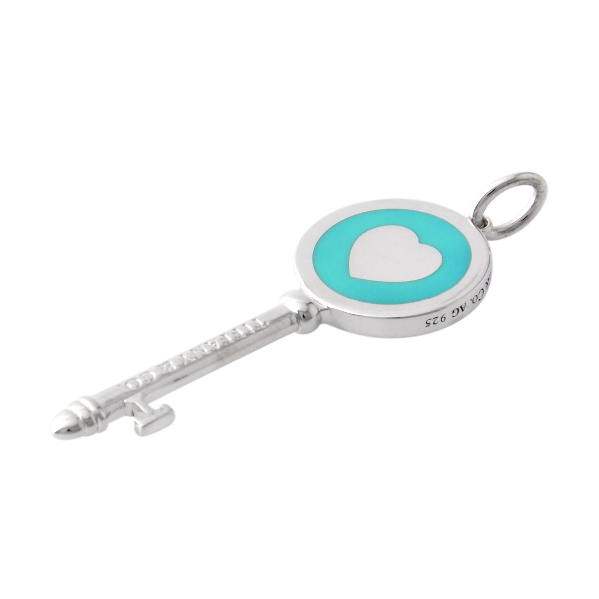 ティファニー TIFFANY&CO 37220299 ティファニー キー ハート キー チャーム (ペンダントトップ)　ミディアム  SS/エナメルフィニッシュ