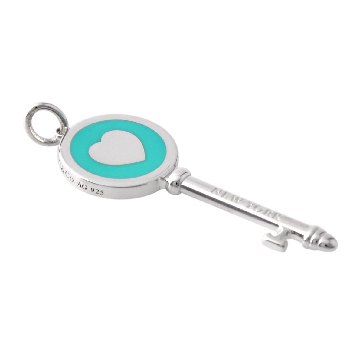 ティファニー TIFFANY&CO 37220299 ティファニー キー ハート キー チャーム (ペンダントトップ)　ミディアム  SS/エナメルフィニッシュ
