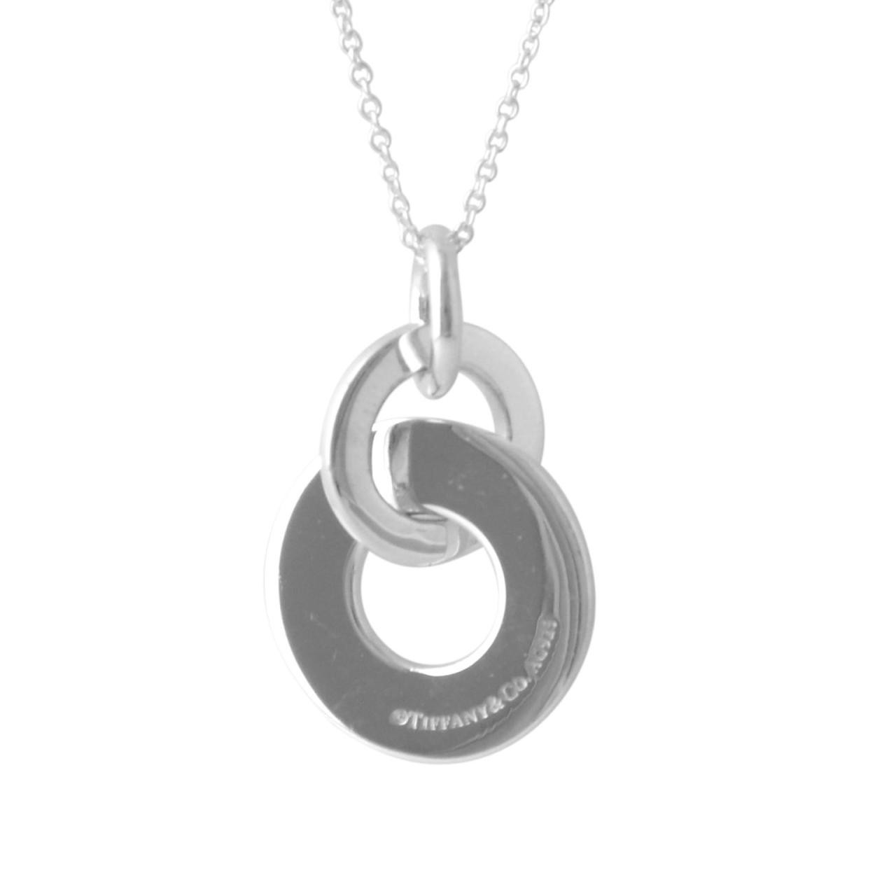 ティファニー TIFFANY&CO 37359572 1837 ダブル インターロッキング ドロップ ペンダント スモール SS 41～46cm ネックレス