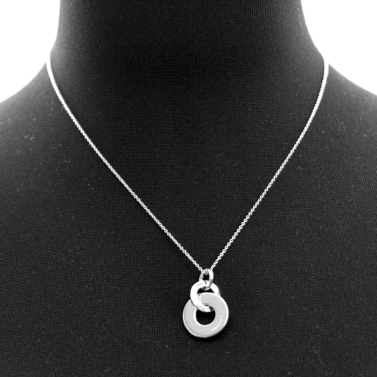 ティファニー TIFFANY&CO 37359572 1837 ダブル インターロッキング ドロップ ペンダント スモール SS 41～46cm ネックレス