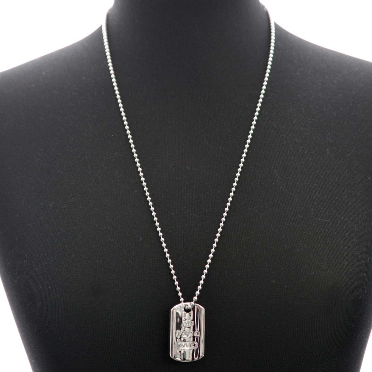 ティファニー TIFFANY&CO 21275549 1837 ドッグタグ ビーズ チェーン ペンダント (SS) ネックレス 61cm