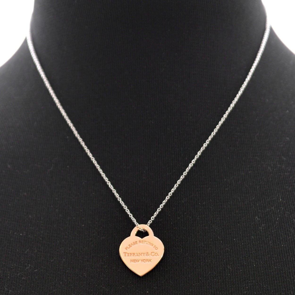 ティファニー TIFFANY&CO 34790973 RTT  リターン トゥ ティファニー スモール ハート タグ ペンダント (SS/RUBEDO) ネックレス 41cm