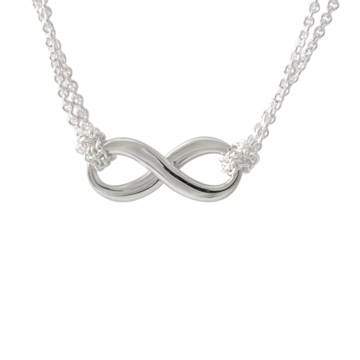 ティファニー TIFFANY&CO 30705564 インフィニティ ダブル チェーン ペンダント (SS) ネックレス 41cm