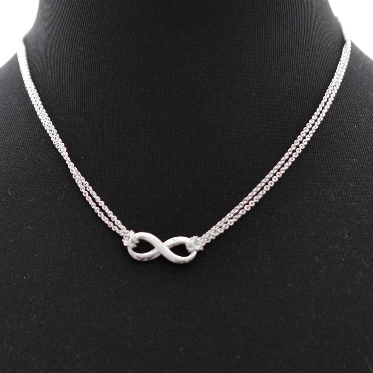 ティファニー TIFFANY&CO 30705564 インフィニティ ダブル チェーン ペンダント (SS) ネックレス 41cm