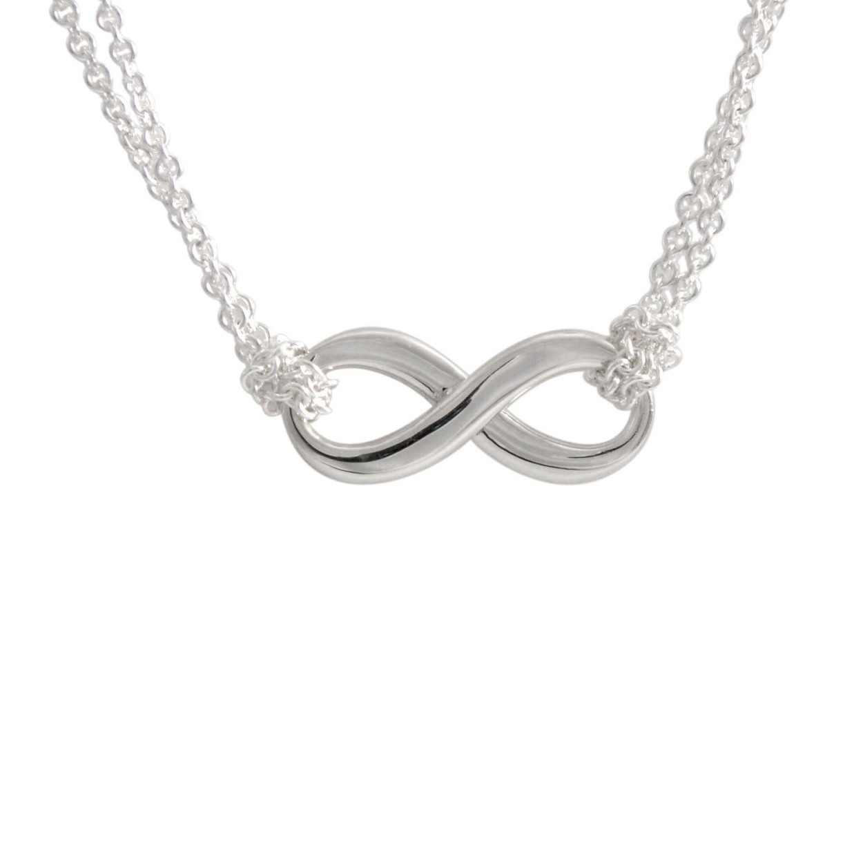 ティファニー TIFFANY&CO 30319591 インフィニティ ダブル チェーン ペンダント (SS) ネックレス 46cm