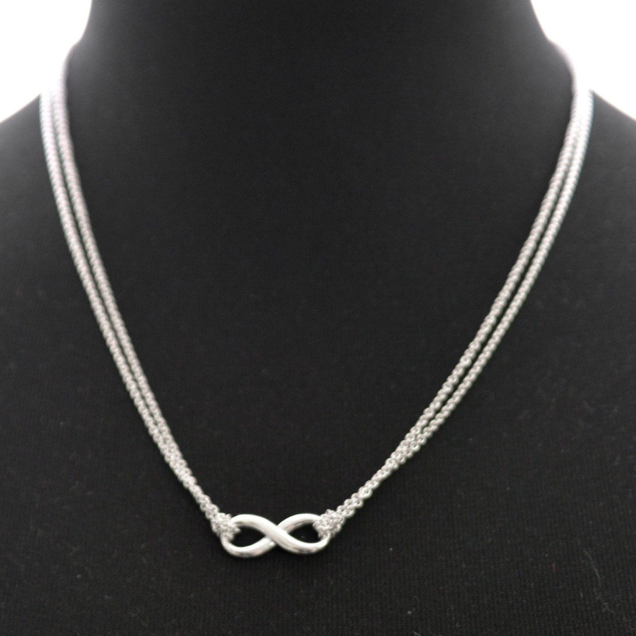 ティファニー TIFFANY&CO 30319591 インフィニティ ダブル チェーン ペンダント (SS) ネックレス 46cm