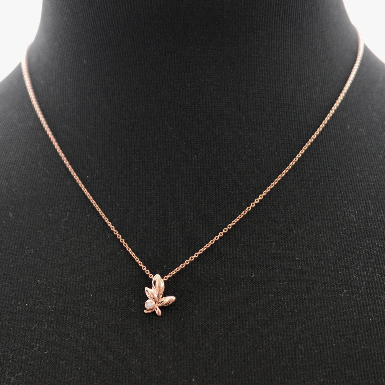 ティファニー TIFFANY&CO 33419716 パロマ・ピカソ オリーブ リーフ ペンダント (18KRG/ダイアモンド) ネックレス 41cm